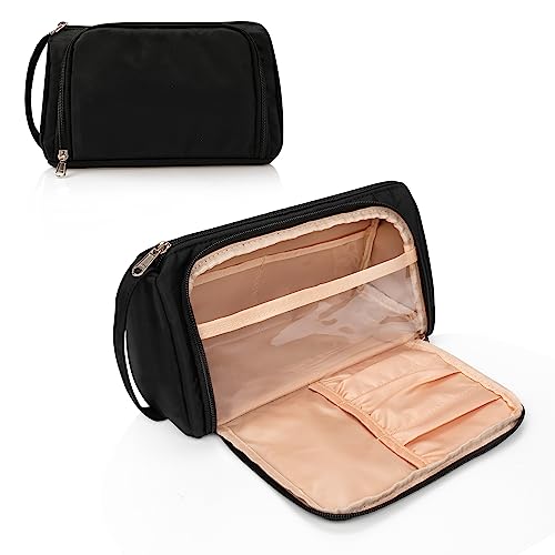 Cubetastic Small Makeup Bag, Makeup Pouch, Travel Cosmetic Organizer For Women And Girls (Oxford Cloth, Black) #TOP7