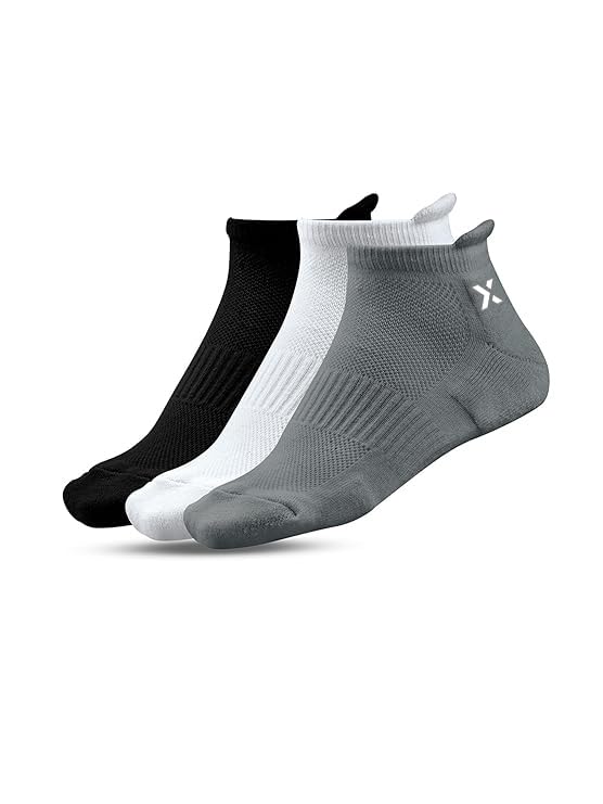 Image of Men's Low Cut Ankle Socks Pack | Bamboo Cushioned Sports Socks for Gym, Running, Walking
