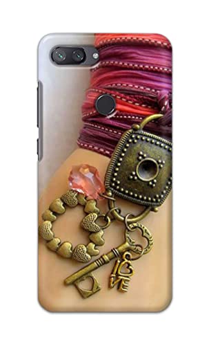 Image of Girl Hand with Keychain Hard Back Case Cover for Mi 8 Lite /Mi 8 Youth /Mi 8X Back Cover -(J5) VNS2228