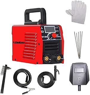 EinNana Welder Machine 110V/120V,Stick MMA Welding Machine IGBT Smart VRD Hot Start with Welding pliers Ground Wiremask gloves and 5 welding rods .fits Below 3.2mm Welding rods.