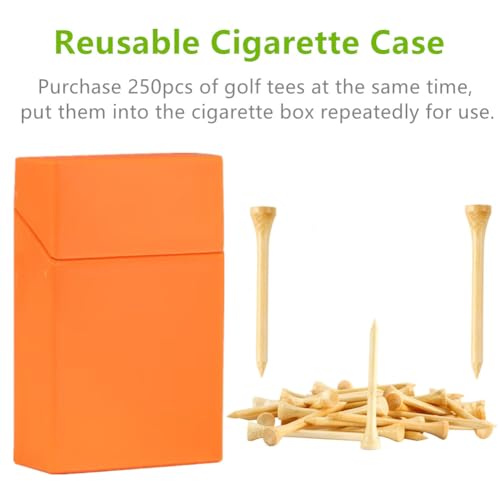 Premium Bamboo Golf-Tees | 18 Count, 2-3/4 or 3-1/4 Inch Wooden Tees | Pop-up Packaging and Cool Organization | Funny Golf Accessory for Golfers