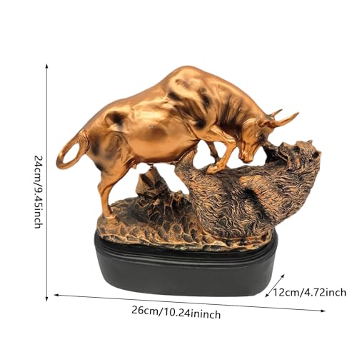 Statue et Ours sculpture bovidé, le cadeau idéal de décoration financière