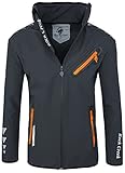 Herren Softshell Jacke / Top Qualität und hochwertige Verarbeitung / Wasserdicht, Winddicht, Atmungsaktiv / Hoch schließender Kragen schützt vor Wind & Kälte