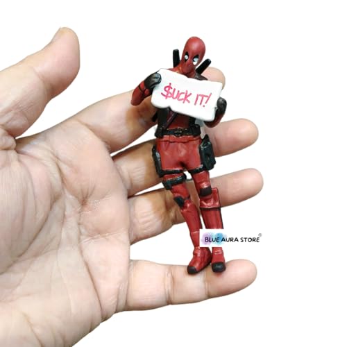 Image of Blue Aura Superhero Car Dashboard Action Figure | Mini Size Height-10cm Collectible PVC Multicolour | DDPL Sck It