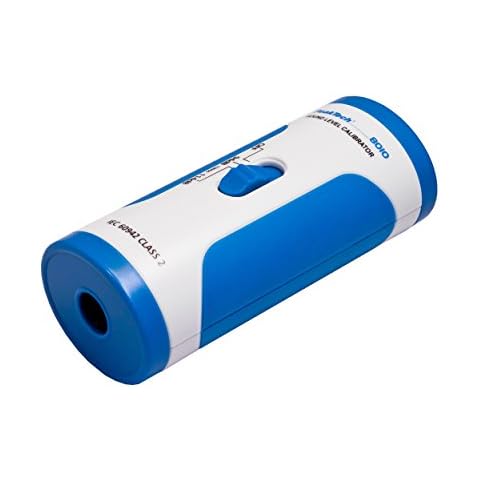 PeakTech 8010 - Schallpegelkalibrator, Decibel Kalibrator für Schallpegel Messgeräte, Einmessen nach Klasse 2, Hohe Genauigkeit, Schallpegelmessung, dB-Messgerät, Geräuschpegel Tester - 94 dB/114 dB Cover