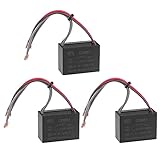 [Especificación] -Capacidad nominal: 5/5uF; Tolerancia: ± 5%; Voltaje nominal: 250 V CA; Tamaño de la cubierta: 48x34x22mm/1.9x1.3x0.9 pulgadas; Frecuencia nominal: 50/60 Hz; Categoría climática: 40/85/21
