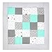 Amilian Baby Krabbeldecke Patchworkdecke als Geschenk Spieldecke Laufgittereinlage Decke Kuscheldecke Spielmatte Kinder Matte Baumwolle Erstausstattung Patchwork Krabbelmatte M058 (145x145cm)