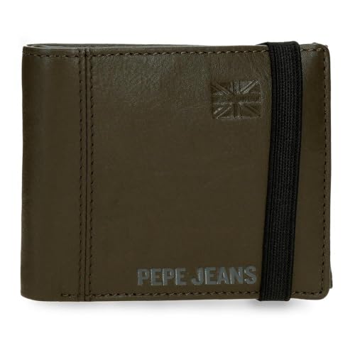 Portefeuille Pepe Jeans Cortland : fermeture élastique sécurisée et format compact