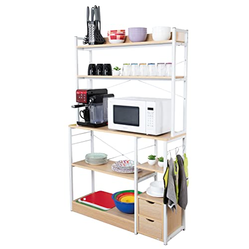 muebles microondas madera Marca Kingshouse