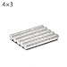 DHAEY Science Magnets Mini Small Round 4x1 4x1.5 4x2 4x3 4X4 4X5 4x20 mm Neodymium Permanent NdFeB Super Industrial(50PCS4X6)