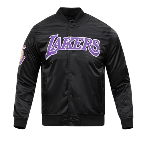 Pro Standard Mens NBA Los Angeles Lakers Classic Satin Satin Jacket Black 3Xl