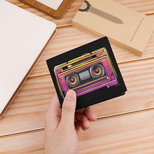 1977 Tape Cassette Coin Purse PU Leather Bifold Wallet Small Change Purse Pouch Front Pocket Wallets4