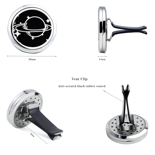 Image of 30mm Diffuser Vent Clip Aromatherapy Essential Oil Car Air Freshener Scents (Solar System)