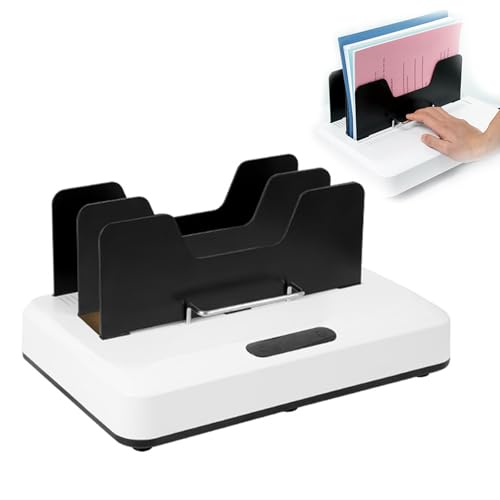 JMOUZHG Máquina de encuadernación térmica con enfriamiento por Aire, no se Requiere precalentamiento, Capacidad para 600 Hojas, para proyectos de Documentos de Oficina y hogar