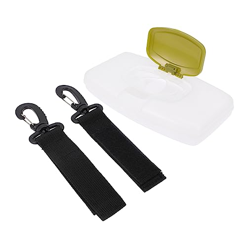 ERINGOGO Portable Baby Wipes Box Stroller Hook Wet Tissue Dispenser Outdoor Wipes Holder for Babies