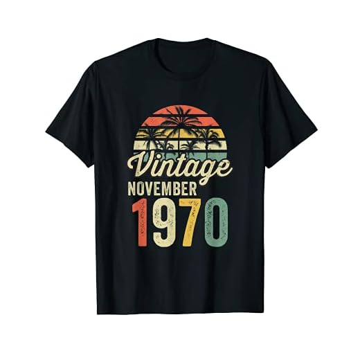 Nées En 1970 Noviembre Regalo de cumpleaños 50 años Vintage Camiseta