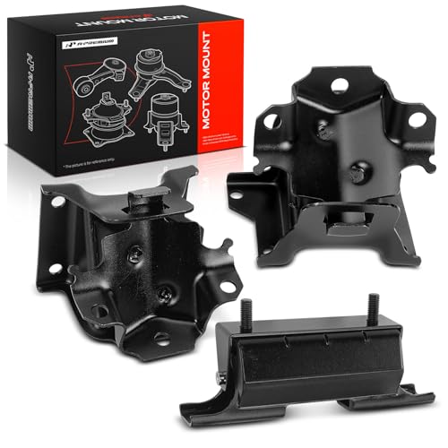 A-Premium 3PCS Motor Mount Auto Transmission Mount Set Compatible with Chevrolet & GMC - Suburban 2500, Silverado 3500, Silverado 2500 HD, Avalanche 2500, Sierra 3500, Yukon XL 2500, Sierra 2500 HD
