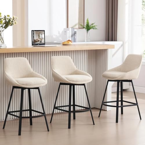 Zesthouse Swivel Bar Stools Set of 3
