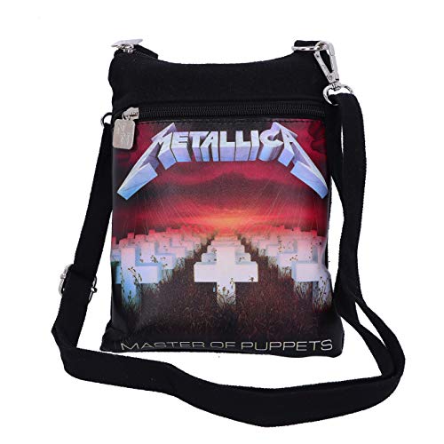 Nemesis Now Bolsa de ombro oficialmente licenciada pela Master of Puppets Metallica, 23 cm, preta