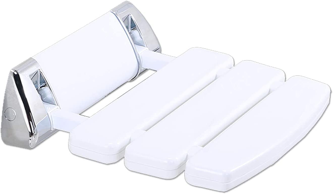 Asiento de Ducha abatible montado en la Pared Banco de ducha plegable montado en la pared, moldura cromada, asiento antideslizante de ducha plegable, ducha de baño, taburete de asiento de ducha for di