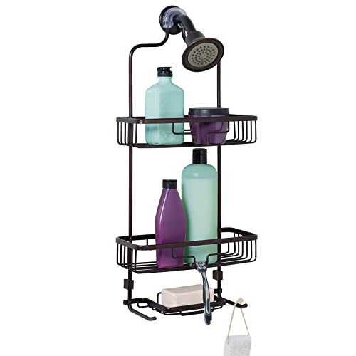 Zenna Home Neverrust Rustproof Aluminum Shower Caddy, Bronze #TOP23