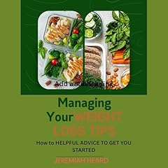 Managing Your Weight Loss Tips Audiolibro Por Jeremiah Heard arte de portada