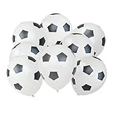 Tamaño: cada paquete contiene 8 globos de fútbol que miden 30 cm