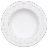 Lieferumfang: 1x Suppenteller Villeroy & Boch 10-4392-2700 Gray Pearl Suppenteller, Porzellan