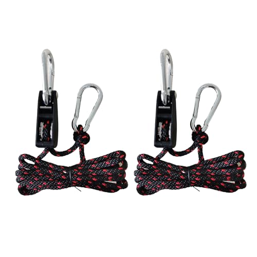 Image of Rope Tie Down, 1 /4 inch 12FT Adjustable Rope Hanger 2 Pack