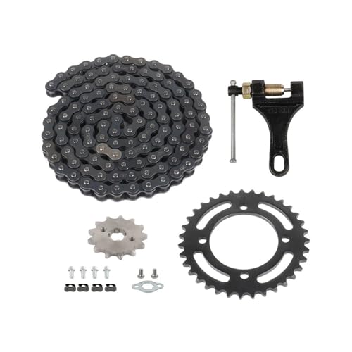 420 Chain Sprocket Kit Rear Sprocket 420 35T 145mm Front 420 13T 57mm 120L Chain For 50cc To 125cc Dirt Bikes ATV Go Kart(1 set)