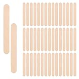 FooYee 150 Stück Holzspatel Waxing aus Holz, Wachsspatel Kosmetikspatel für Warmwachs Sugaring Haarentfernung, Holzstäbchen für Augenbrauen Gesicht Körper Beauty Studio DIY Basteln, 15 × 1.8 cm