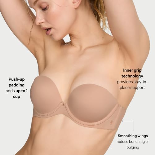 Victoria's Secret Invisible Push-Up Strapless Bra, VS White, 36D - image 5