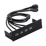 [Haute qualité] Ce hub USB en façade offre une extension optimale pour votre PC. De fabrication professionnelle, il assure des performances stables et une longue durée de vie