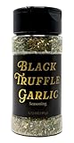 Black Truffle Garlic Seasoning, Black Truffle Salt with Garlic, Dairy-Free Seasoning for Fries, Popcorn, Steak 1.73 Ounce