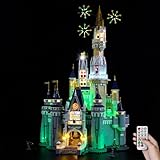 Kyglaring LED Lighting Kit for Lego 71040 The Disney Cinderella Castle Building Set (No Model) - Light Set Compatible with Lego 71040 Kit - Without Building Set (Remote Version)