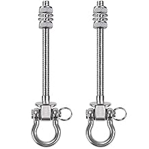 BeneLabel 2Pcs Wood Beam & I-Beam Hanger, Removable and Easy to Connect, Stainless Steel Heavy Duty Swing Hooks, Yoga Hammock Chair Sandbag, Swing Sets Hardware, 7" x M2/5"