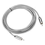 FEATURE: Le câble RCA est fabriqué en cuivre sans oxygène et doublement blindé, avec une gaine extérieure en PVC pour une qualité de signal maximale et une réduction des interférences EMI/RFI inutiles.