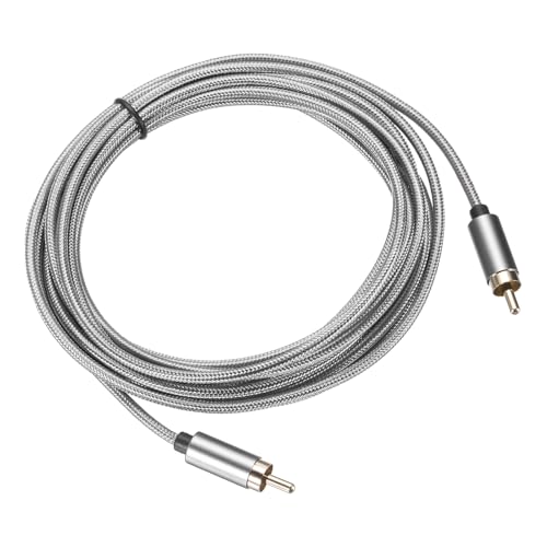 DMiotech RCA Cable 9ft, RCA to RCA Stereo Audio Subwoofer Cable Cord for Home Theater, HDTV, Speakers, Hi-Fi Systems, Amplifiers