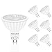 Price comparison product image MR16 LED Light Bulbs 7W, GU5.3 Bi-Pin Base, Flicker Free, 90+ CRI, Equivalent to 50W Halogen Bulbs, Warm White 3000K, 500 Lumen LED Spot Light Track Lighting AC/DC 12V Bulbs, 38° Beam Angle, 6 Pack