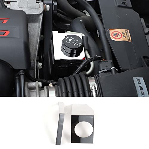 Image of Engine Bay Panel Cover for C6 Corvette 2005-2013, Stainless Steel Rear Engine Cover Guards Protector Splash Shield, Fuse Box Cover (Type N Steering Oil Pot Baffle)