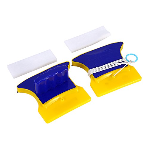 Yosoo - Limpiador de cristales de doble cara magnético, limpiador de cristales, limpiador de limpiaparabrisas, cepillo de limpiaparabrisas, herramientas de cocina y baño