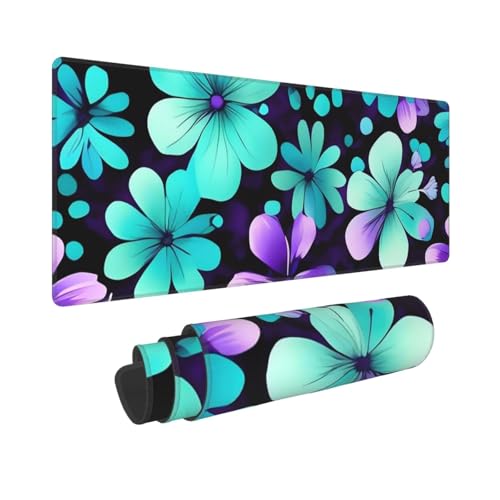 Tapis de souris de jeu XXL antidérapant avec bords cousus renforcés 80x30 cm