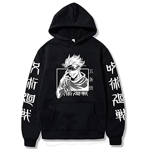 ACEFAST INC Anime Satoru Gojo Hoodie Sweatshirt Pullover Sweater Merch for Womens Mens