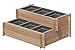 Produktbild Gartenpirat Stufenbeet Holz Lärche Hochbeet zweistufig mit 6X Pflanzkasteneinsatz