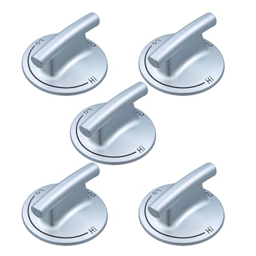 Upgraded 7733P410-60 74007733 Surface Burner Knob Replacement Parts for Jennair Gas Stove Knobs JGC8536ADB JGC8430BDS Jenn-air Maytag Kitchenaid Downdraft Cooktop Knobs Range Oven Control Knob 5PCS