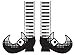 Darice 1218-35 Embossing Folder, 4.25 by 5.75-Inch, Witch Boots Design