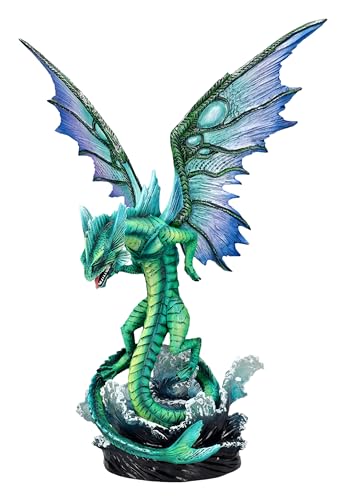 Figura Dragón de Agua 13 in para Decoración Hogar y Jardín