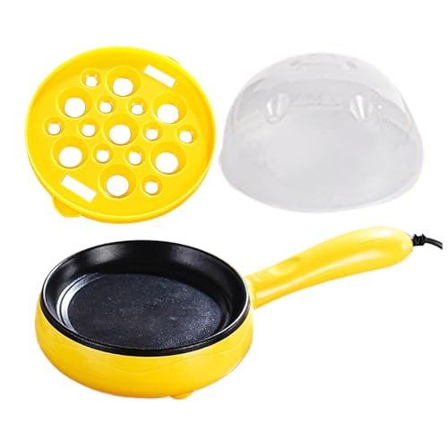 Sartén Pequeña - Hervidor De Huevos Eléctrico,Resistente Al Calor Portátil Para Cocina Cocina Cena Carne Aperitivos Tortitas Desayuno