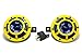 HELLA H31000001 Sharptone 12V High Tone / Low Tone Twin Horn Kit with Yellow Protective Grill, Includes Relay, 2 Horns