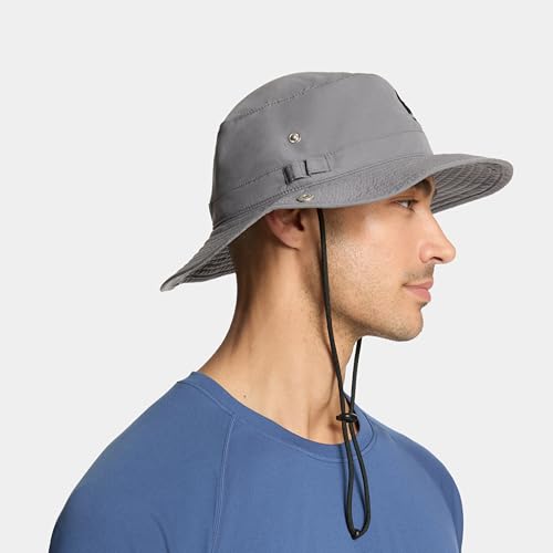 Image of MISSION Cooling Bucket Hat - Unisex Wide-Brim Hat for Men & Women - Lightweight, Foldable & Durable - Cools Up to 2 Hours